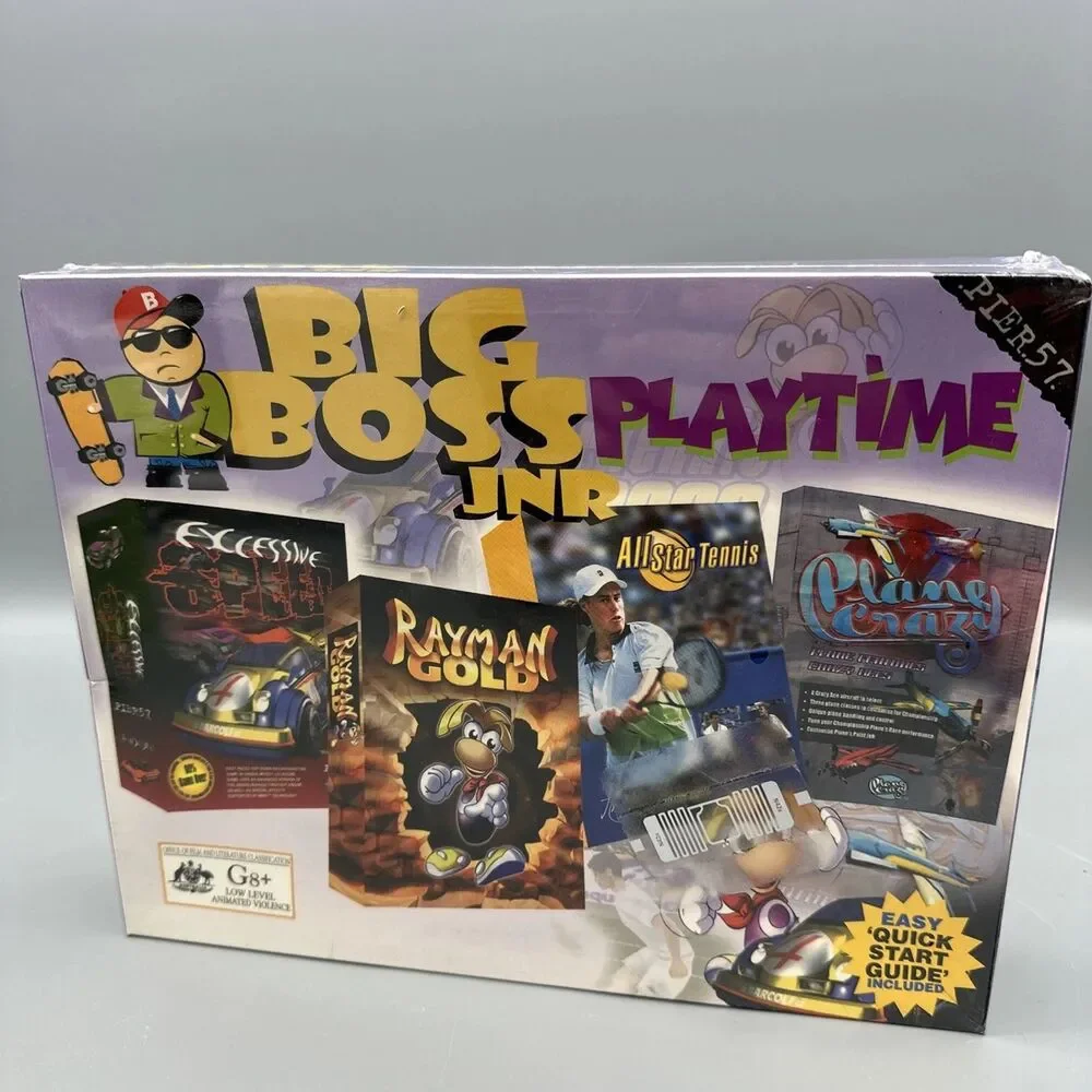Pc Big Box Rayman Gold (1997) With Other Games Collection Ubisoft New Sealed
